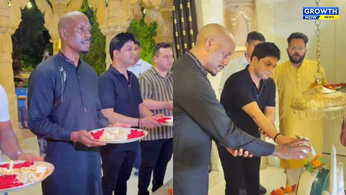 હોલિવૂડ અભિનેતા ટાયરીસ ગિબ્સન વનતારાની મુલાકાતે, શિવજીનો દુગ્ધાભિષેક કર્યો