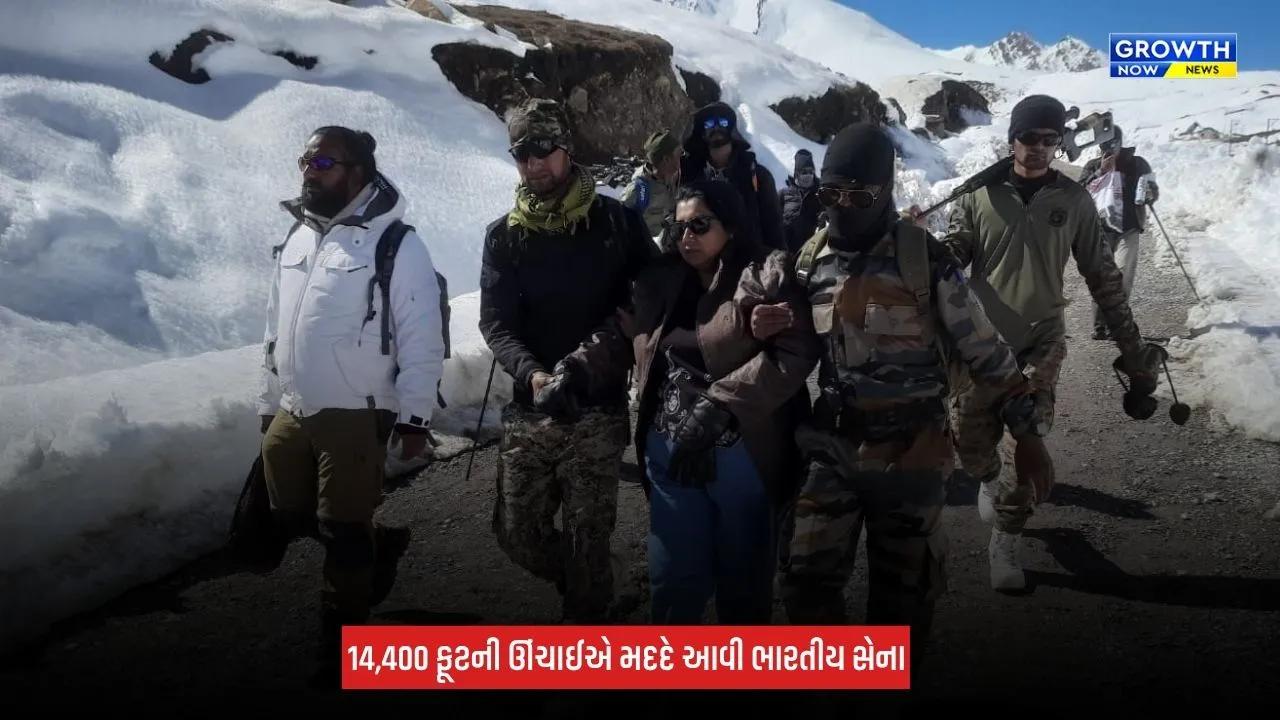 Uttarakhand : આદિ કૈલાશમાં 14,400 ફૂટની ઊંચાઈએ ભારતીય સેનાએ મહિલા યાત્રિકને બચાવી