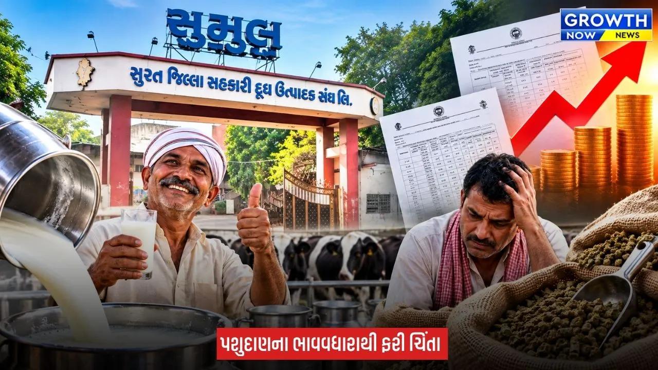 Sumul Dairy : સુમુલના પશુપાલકો માટે ‘કહી ખુશી, કહી ગમ’! દૂધના ભાવ વધ્યા તો પશુદાણ પણ મોંઘું થયું