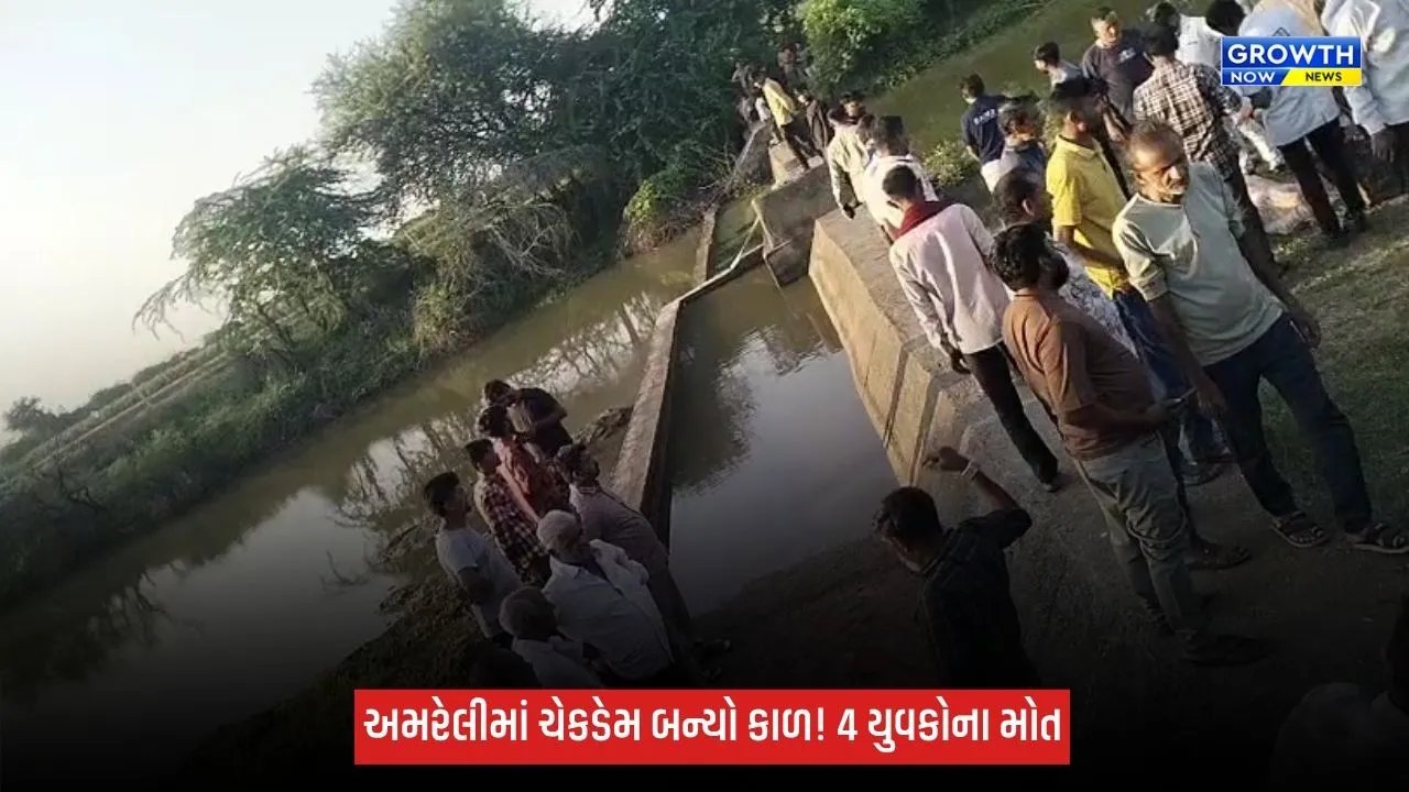 અમરેલીના મોટા દેવળિયા ચેકડેમમાં ચાર યુવકો ડૂબ્યા, ચારેયના મોતથી અરેરાટી