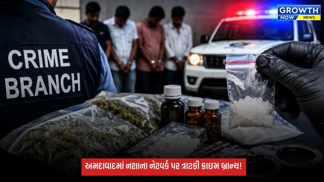 અમદાવાદ ક્રાઇમ બ્રાન્ચની નશાકારક પદાર્થો સામે મોટી કાર્યવાહી, 12 દિવસમાં 8 NDPS કેસ