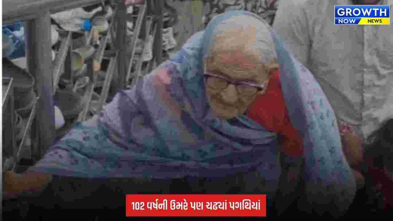 Inspirational Story: 102 વર્ષની ઉંમરે પાવાગઢની સીડી ચઢ્યાં જેઠીબેન, મહાકાળી માતાના દર્શન કરી બન્યાં પ્રેરણારૂપ