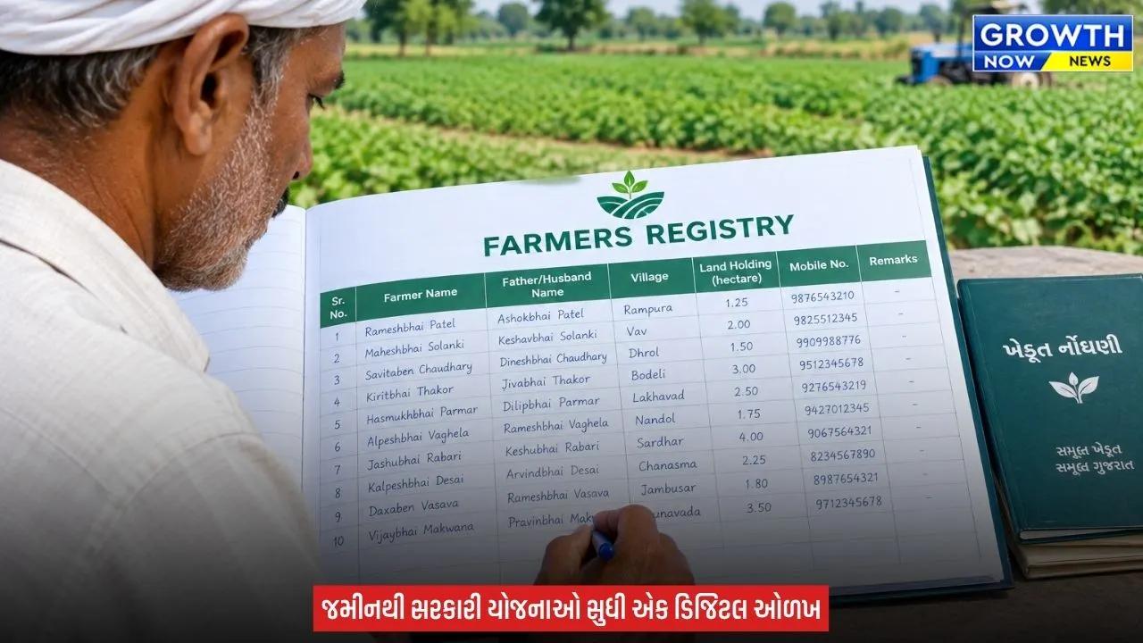 Agriculture News : ગુજરાતમાં 63.35 લાખથી વધુ ખેડૂતોએ ફાર્મર રજિસ્ટ્રીમાં નોંધણી કરાવી, કૃષિ વ્યવસ્થા ડિજિટલ બની