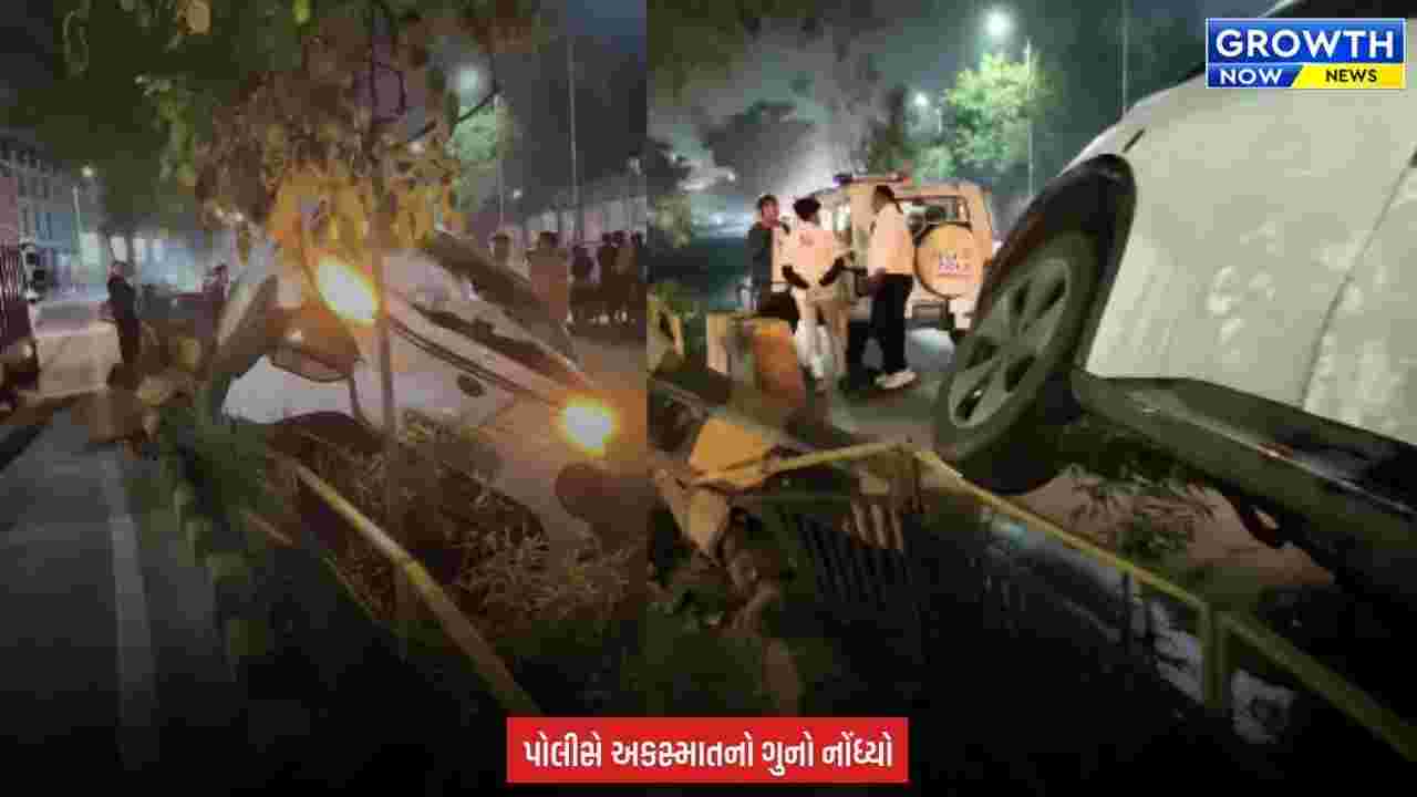 Ahmedabad : દાણીલીમડામાં ફૂલ સ્પીડે દોડતી બેટરી કાર ડિવાઇડર પર ચઢી, સદનસીબે જાનહાની ટળી