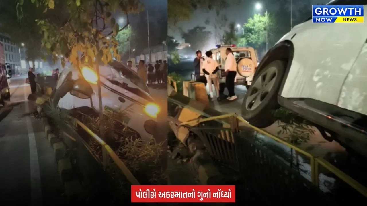 Ahmedabad : દાણીલીમડામાં ફૂલ સ્પીડે દોડતી બેટરી કાર ડિવાઇડર પર ચઢી, સદનસીબે જાનહાની ટળી