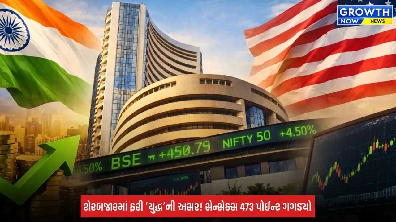 Indian Stock Market: અમેરિકા-ઈરાન યુદ્ધની અસર, ભારતીય શેરબજાર લાલ નિશાનમાં ખુલ્યું