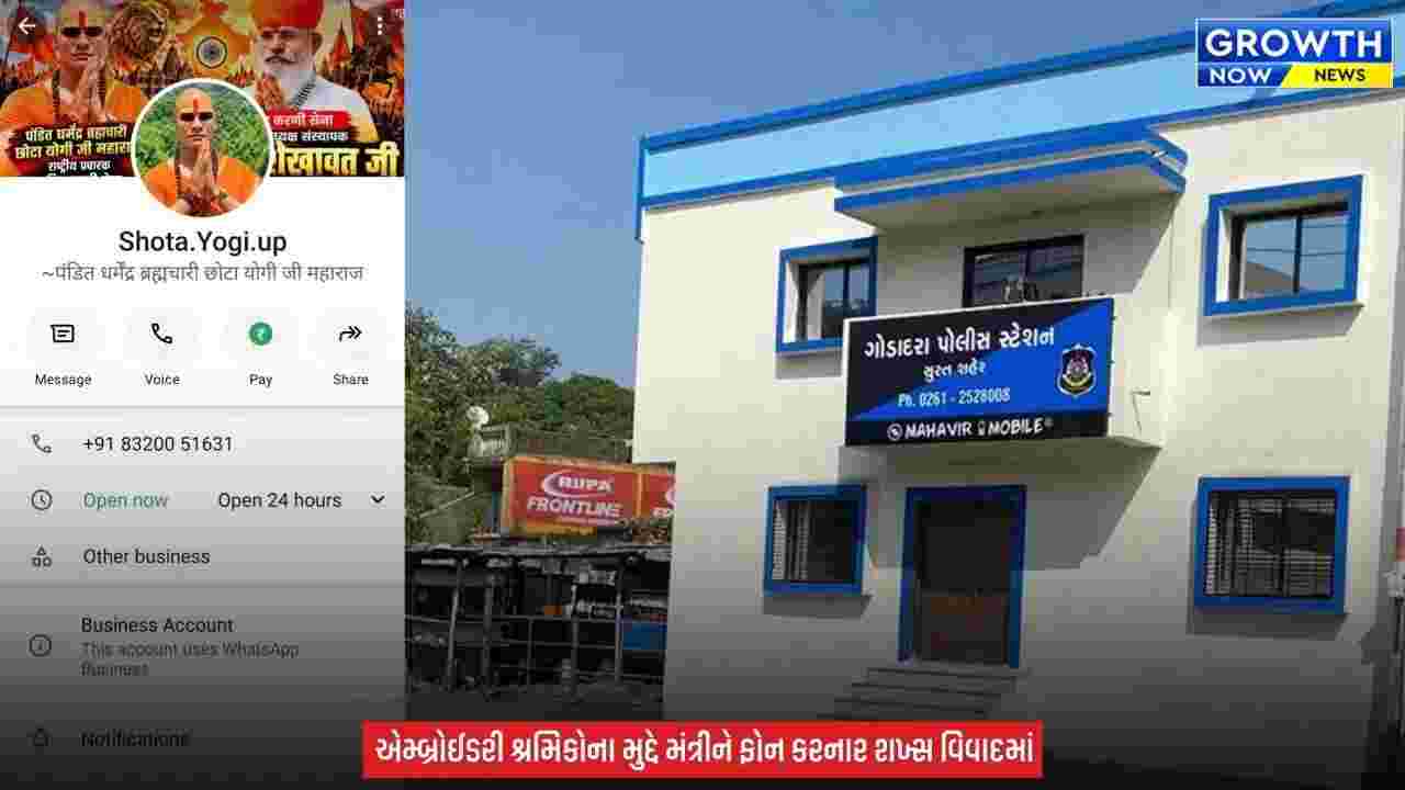 Surat Crime News : સી.આર.પાટીલ સાથેની વાતચીતનો ઓડિયો વાયરલ કરનાર ‘છોટા યોગી’ સામે ગુનો નોંધાયો, એમ્બ્રોઈડરી શ્રમિકોના મુદ્દે મંત્રીને ફોન કર્યો હતો