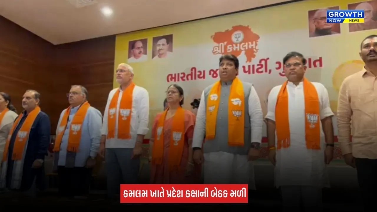 Gandhinagar : ભાજપની પ્રદેશ કક્ષાની બેઠક યોજાઈ, સંગઠન મજબૂત બનાવવા અંગે થઈ ચર્ચા