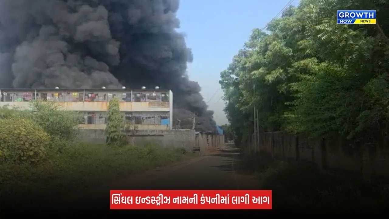 Gandhinagar: કલોલના કરોલી નજીક સિંઘલ ઈન્ડસ્ટ્રીઝમાં લાગી આગ, ફાયર ફાઈટરની ટીમ ઘટનાસ્થળે પહોંચી