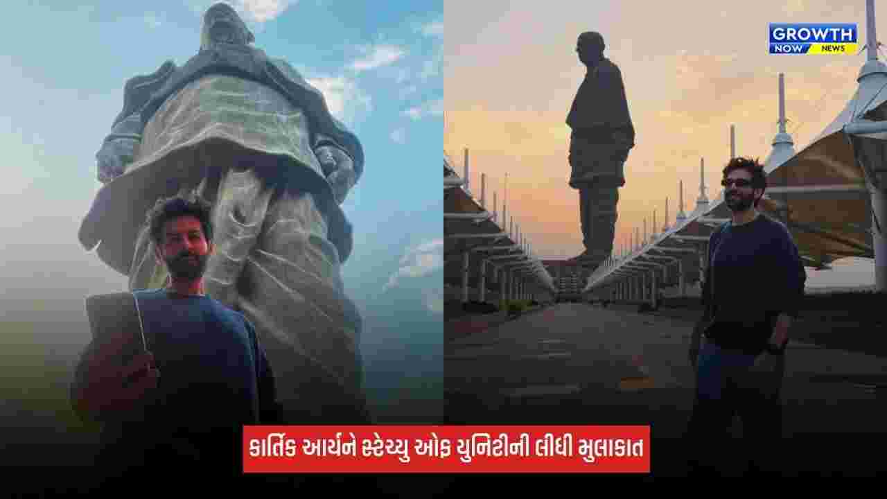Kartik Aaryan: 72મા નેશનલ એવોર્ડ સેરેમની પહેલા કાર્તિક આર્યને સ્ટેચ્યુ ઓફ યુનિટીની લીધી મુલાકાત