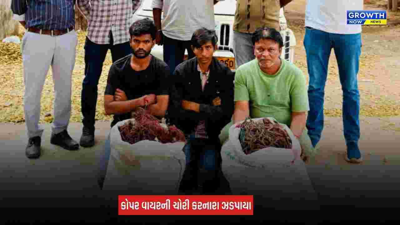 Kalol News: છત્રાલ GIDCમાં કોપર વાયર ચોરીનો ભેદ ઉકેલાયો, 3 આરોપીઓ ઝડપાયા