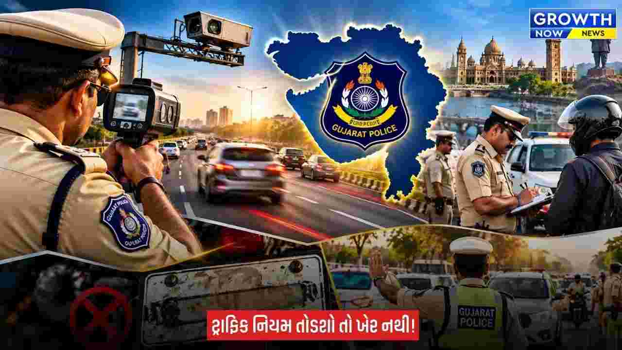 Gujarat Police Traffic Drive : રાજયવ્યાપી ટ્રાફિક ડ્રાઇવ અંતર્ગત ઓગસ્ટ મહિનામાં રોંગ સાઈડ ડ્રાઇવિંગ અને ઓવર સ્પીડિંગના 74,242 કેસો નોંધી રૂ.5.33 કરોડથી વધુનો દંડ વસૂલાયો