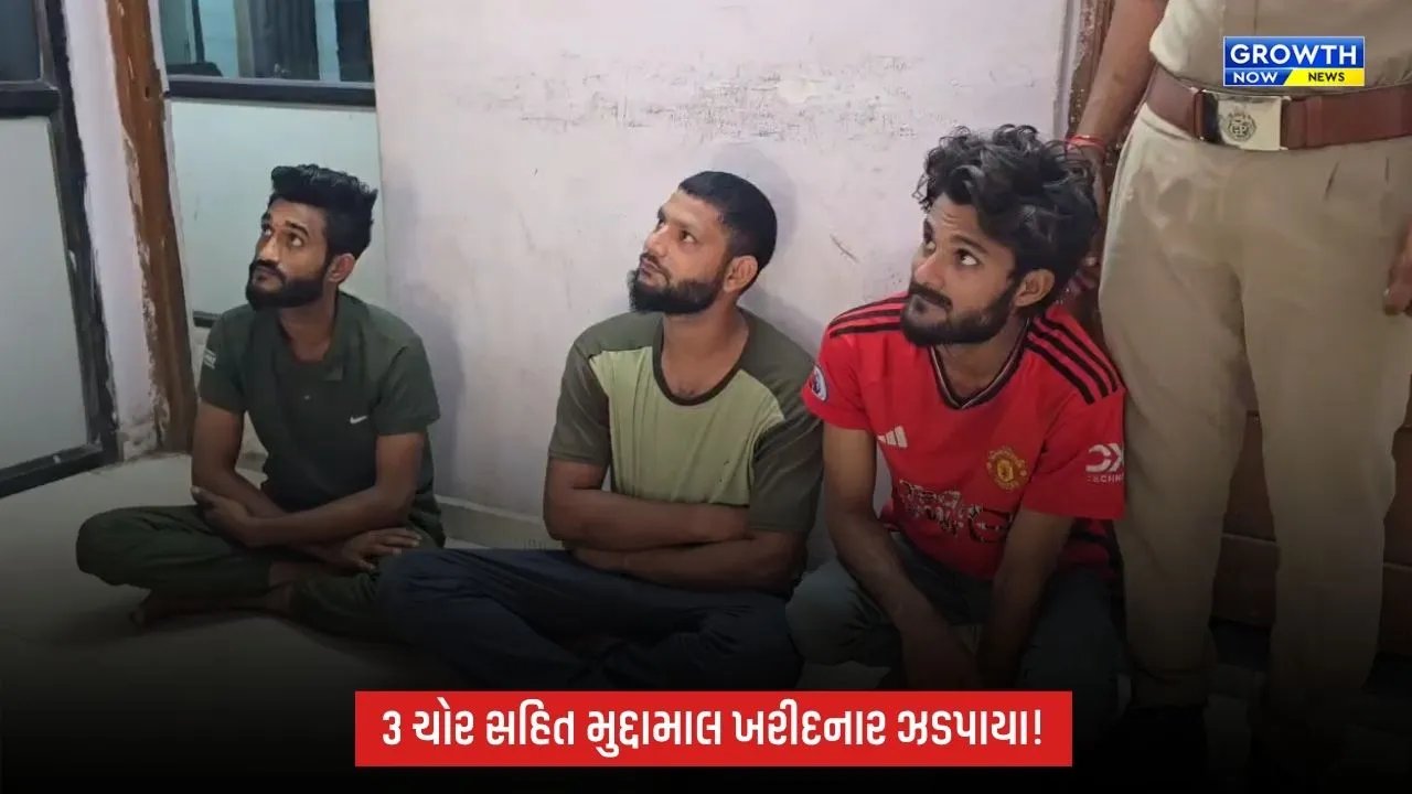 Mangrol Scrap Theft Case: માંગરોળની સત્યમ ઇન્ડસ્ટ્રીઝમાં ચોરીનો ભેદ ઉકેલાયો, 3 ચોર સહિત મુદામાલ ખરીદનાર ઝડપાયા