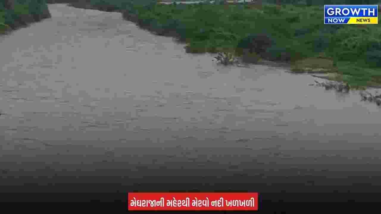 Arvalli ના શામળાજીની મેશ્વો નદીમાં નવા નીરની આવક, સિઝનમાં પહેલીવાર નદી બે કાંઠે વહેતી જોવા મળી