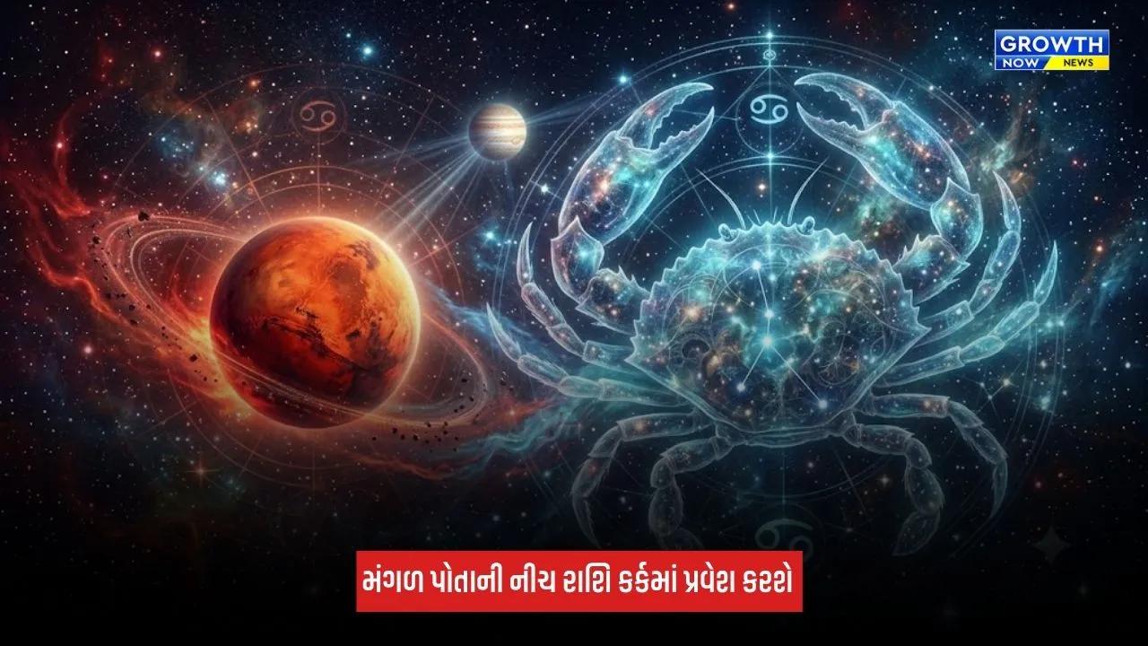 Mars Transit in Cancer: આજથી મંગળ કર્કમાં નીચનો મંગળ દેશ-દુનિયામાં મોટી ઉથલપાથલો કરશે