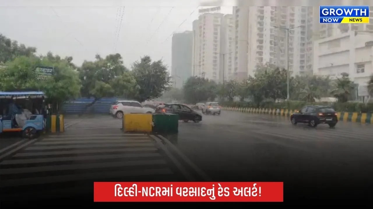 દિલ્હી-NCRમાં ભારે વરસાદનું એલર્ટ, IMDએ રેડ અલર્ટ જાહેર કર્યું