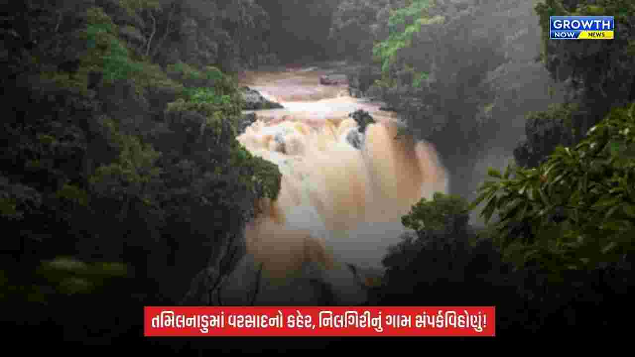 TamilNaduમાં ભારે વરસાદનો કહેર: નિલગિરીમાં ભૂસ્ખલન અને પૂરથી ગામનો સંપર્ક તૂટ્યો, જનજીવન ખોરવાયું