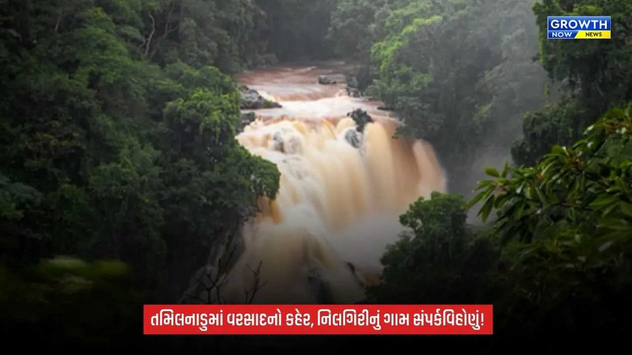TamilNaduમાં ભારે વરસાદનો કહેર: નિલગિરીમાં ભૂસ્ખલન અને પૂરથી ગામનો સંપર્ક તૂટ્યો, જનજીવન ખોરવાયું