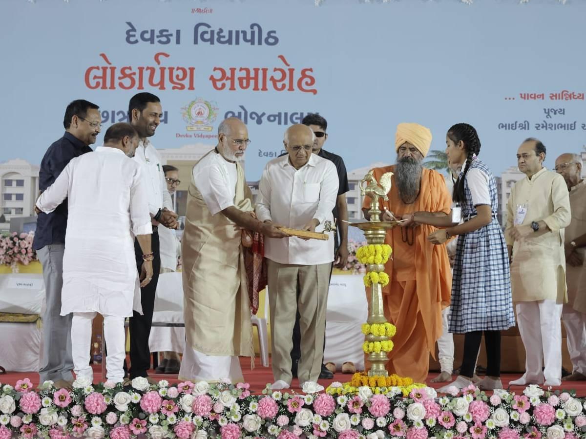 અમરેલીમાં નવનિર્મિત કન્યા છાત્રાલય અને ભોજનાલયનું મુખ્યમંત્રી દ્વારા લોકાર્પણ