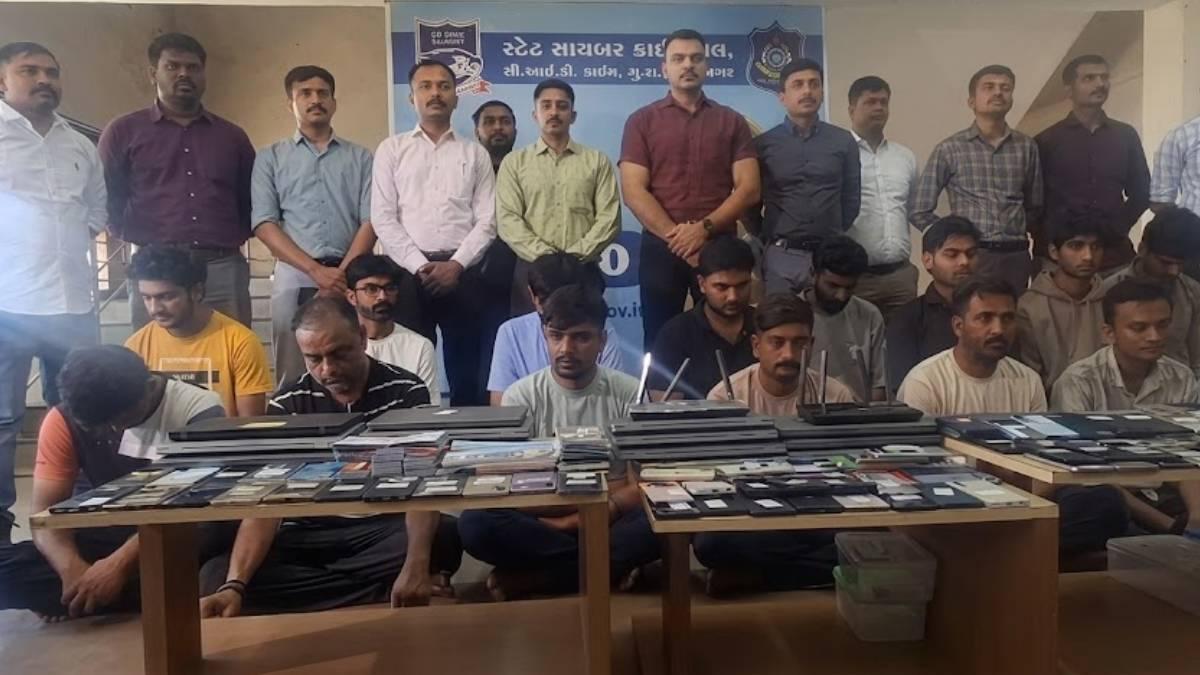 સાયબર ક્રાઇમે વડોદરા-પાલનપુર-ગોવામાં એકસાથે રેડ, સાયબર ગેંગના 16 લોકોની ધરપકડ કરી