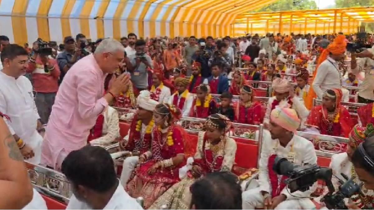 મા-બાપ વિહોણી 101 દીકરીઓનું રાજ્યમંત્રીએ કર્યું કન્યાદાન, ધામધૂમથી સાસરે વળાવી