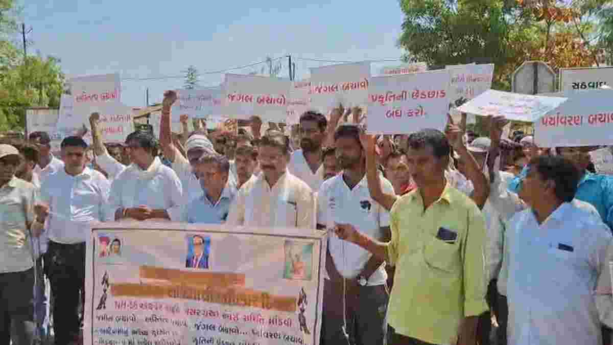 વાપી-શામળાજી હાઇવે જમીન સંપાદન વિવાદ, ખેડૂતોએ કહ્યું - જાન દેંગે, જમીન નહીં