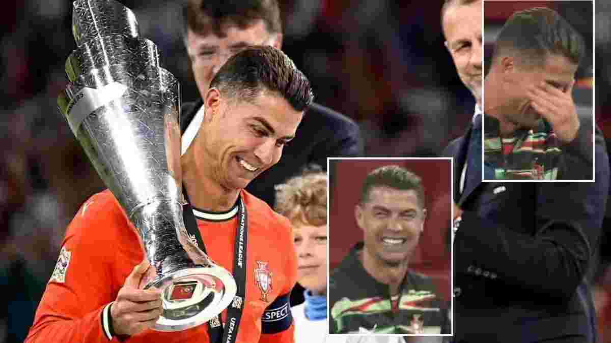 આંખોમાં આંસુ, જીતનો યાદગાર જશ્ન: 41 વર્ષની ઉંમરે ચેમ્પિયન બનેલા ક્રિસ્ટિયાનો રોનાલ્ડોનો અનોખો અંદાજ