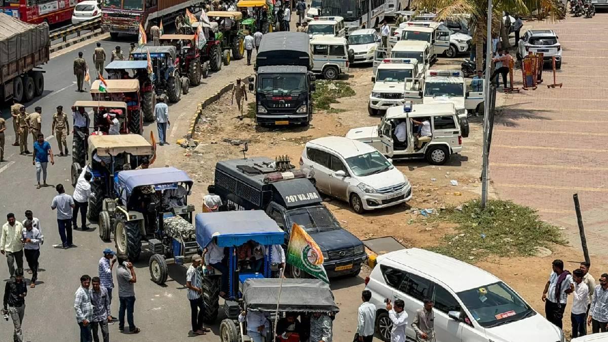 અમદાવાદ ખેડૂત આંદોલન: કોંગ્રેસ પ્રેરિત ખેડૂત આંદોલન નિષ્ફળ!, ઓગણજ ખાતે ખેડૂતો અને નેતાઓ વચ્ચે તકરાર!