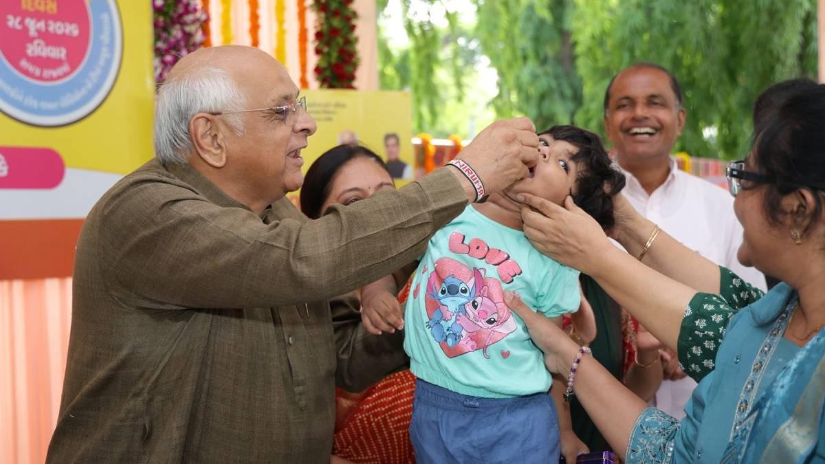 CM ભૂપેન્દ્ર પટેલે ગુજરાતમાં પલ્સ પોલિયો અભિયાનનો પ્રારંભ કર્યો