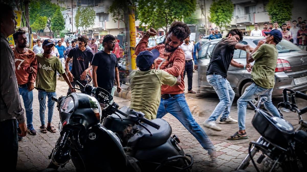 રાજકોટમાં જાહેરમાં ધિંગાણું, આર્યનગરના જલગંગા ચોક પાસે મારામારીનો વીડિયો વાયરલ
