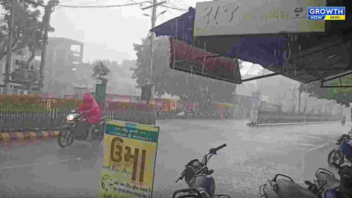 અમરેલીના રાજુલા-લાઠી સહિત ખાંભા-ગીર પંથકમાં ધોધમાર વરસાદ, જનજીવન પ્રભાવિત